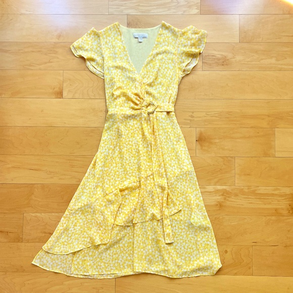 MICHAEL Michael Kors ~ Floral Print Wrap Dress ~ Size S - Picture 4 of 8